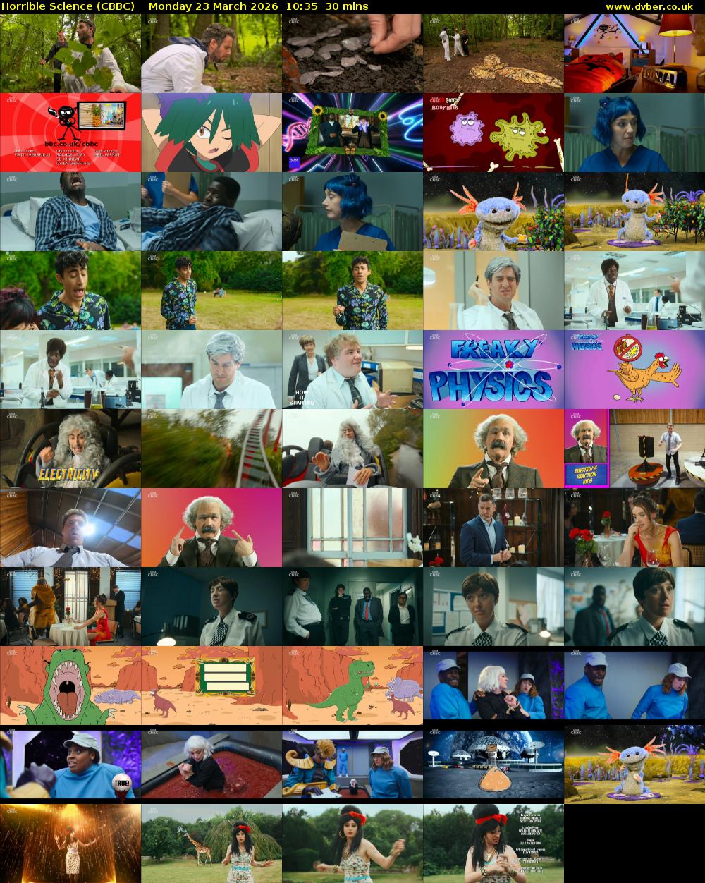 Horrible Science (CBBC) Monday 23 March 2026 10:35 - 11:05
