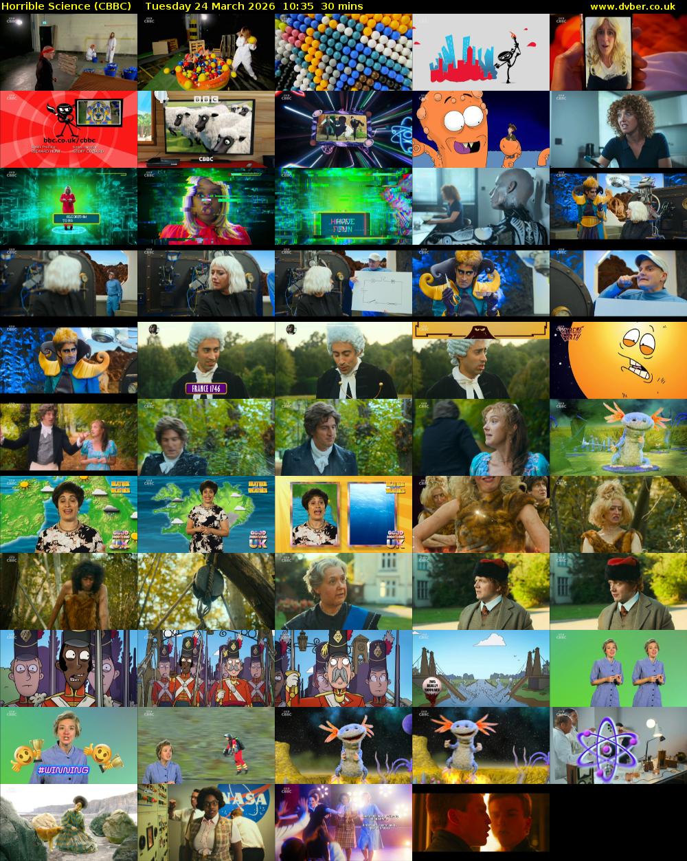 Horrible Science (CBBC) Tuesday 24 March 2026 10:35 - 11:05