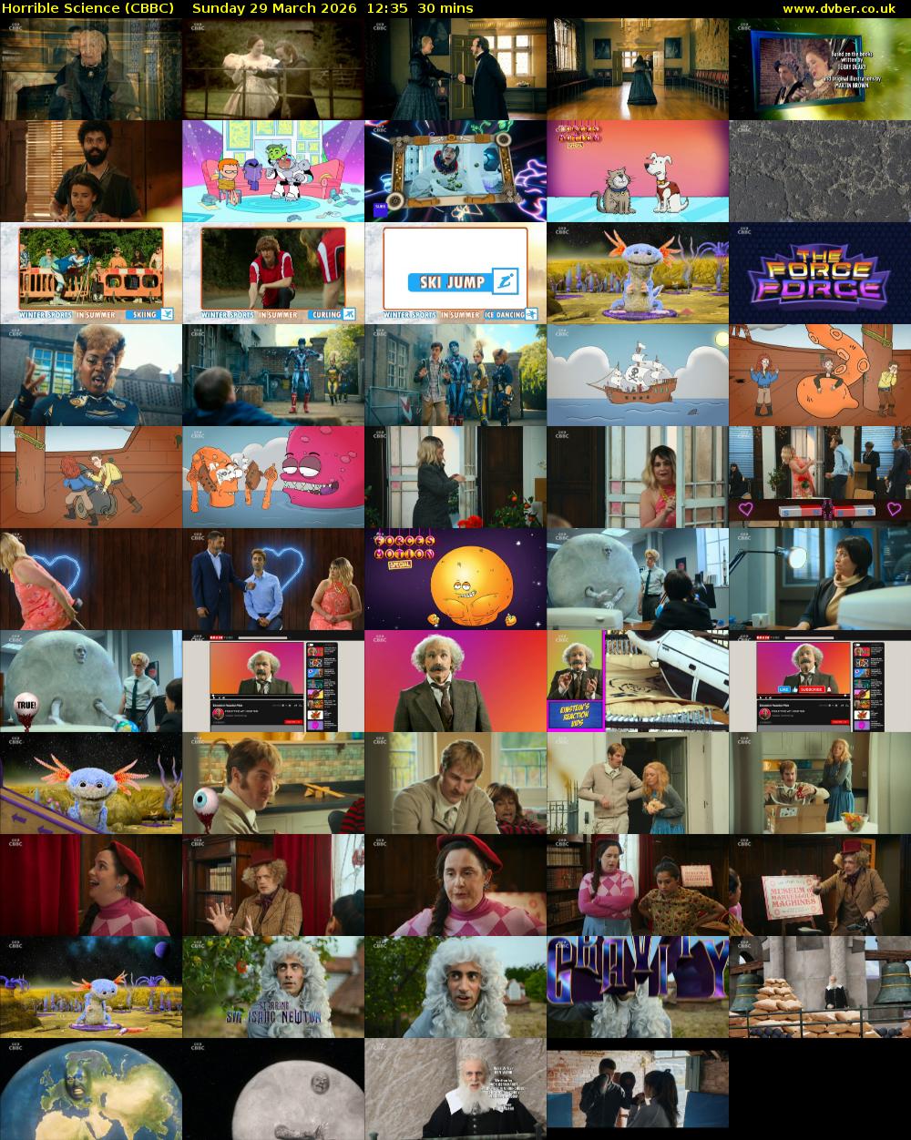 Horrible Science (CBBC) Sunday 29 March 2026 12:35 - 13:05