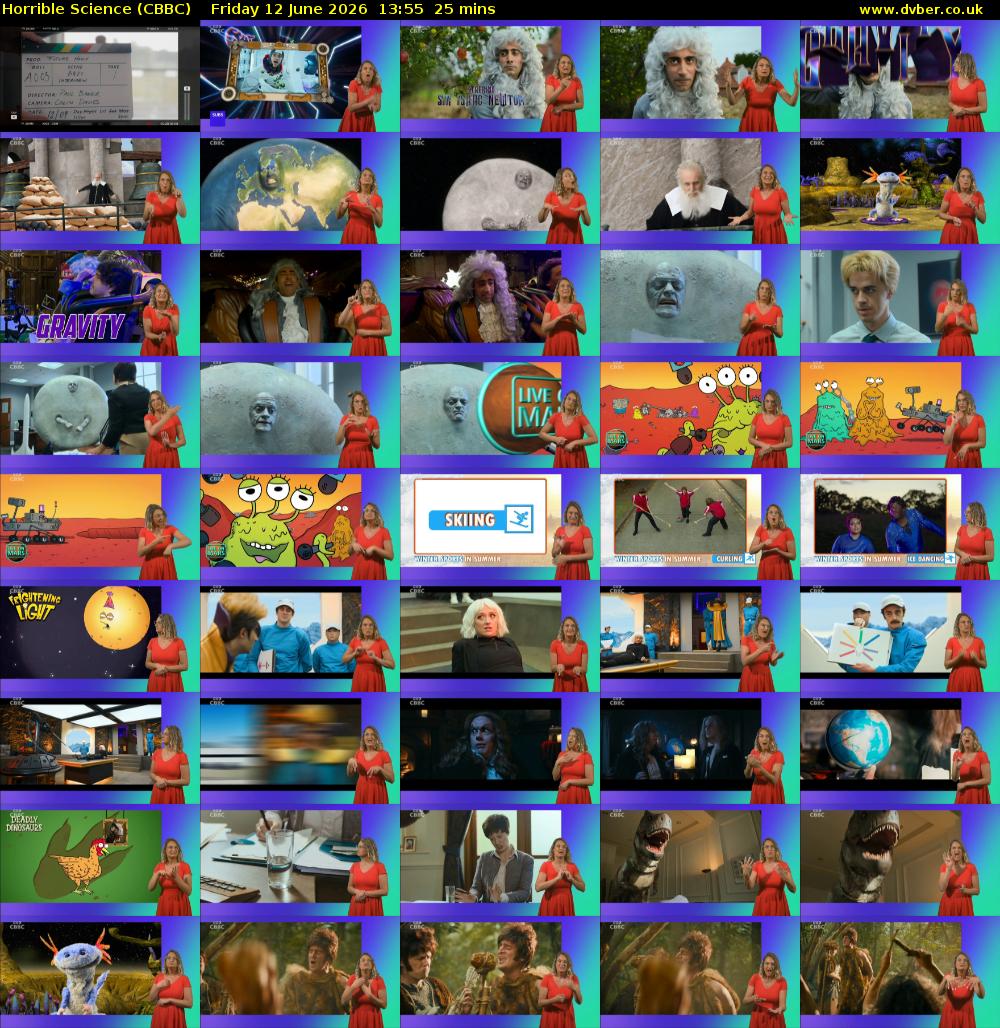 Horrible Science (CBBC) Friday 12 June 2026 13:55 - 14:20