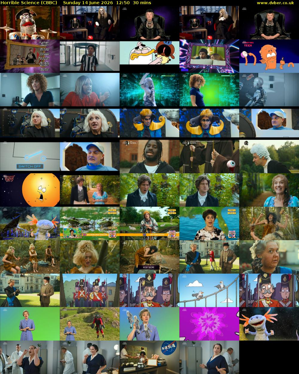 Horrible Science (CBBC) Sunday 14 June 2026 12:50 - 13:20