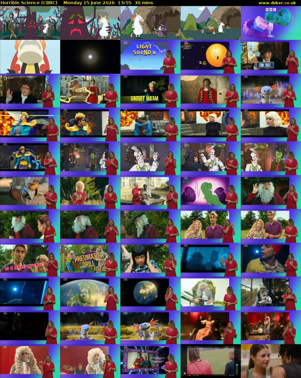 Horrible Science (CBBC) Monday 15 June 2026 13:55 - 14:25
