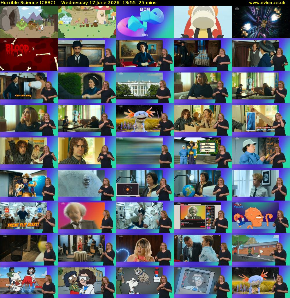 Horrible Science (CBBC) Wednesday 17 June 2026 13:55 - 14:20