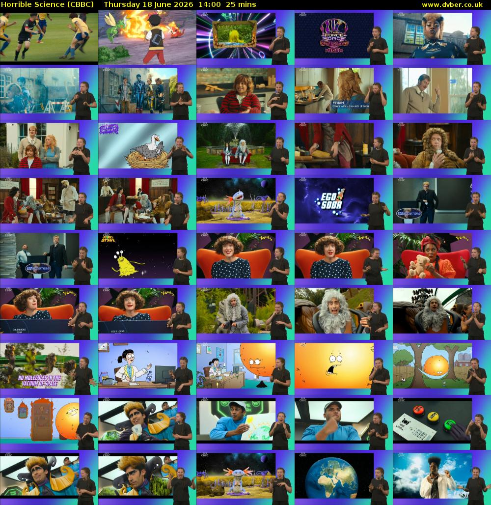 Horrible Science (CBBC) Thursday 18 June 2026 14:00 - 14:25