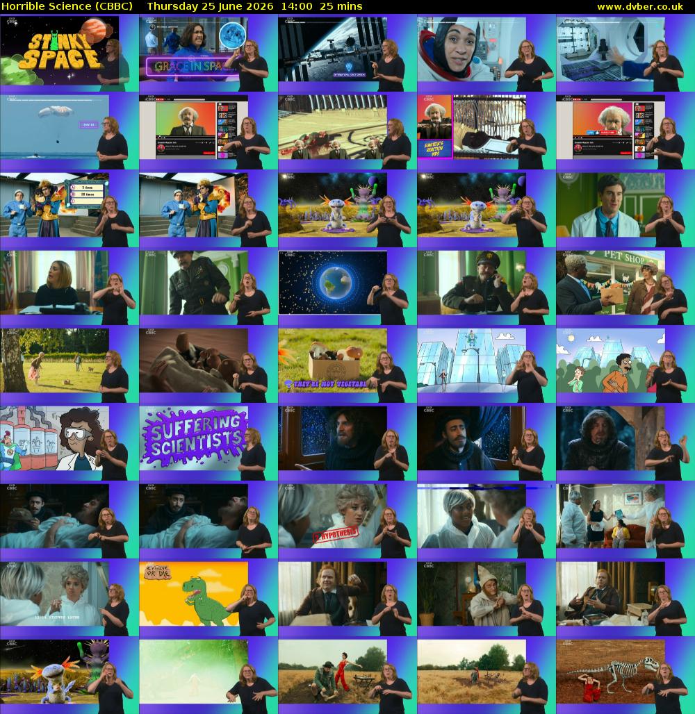Horrible Science (CBBC) Thursday 25 June 2026 14:00 - 14:25