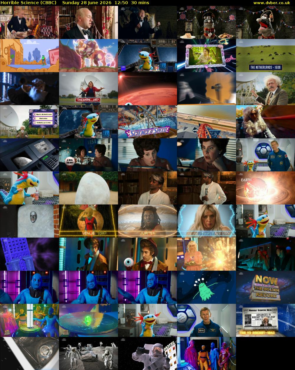Horrible Science (CBBC) Sunday 28 June 2026 12:50 - 13:20
