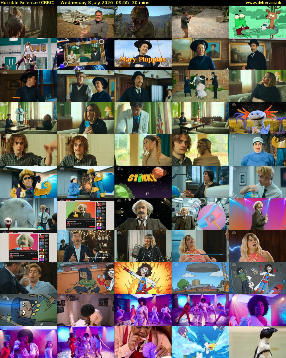 Horrible Science (CBBC) Wednesday 8 July 2026 09:55 - 10:25