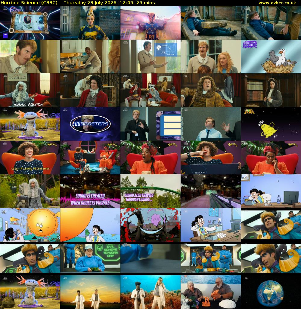 Horrible Science (CBBC) Thursday 23 July 2026 12:05 - 12:30