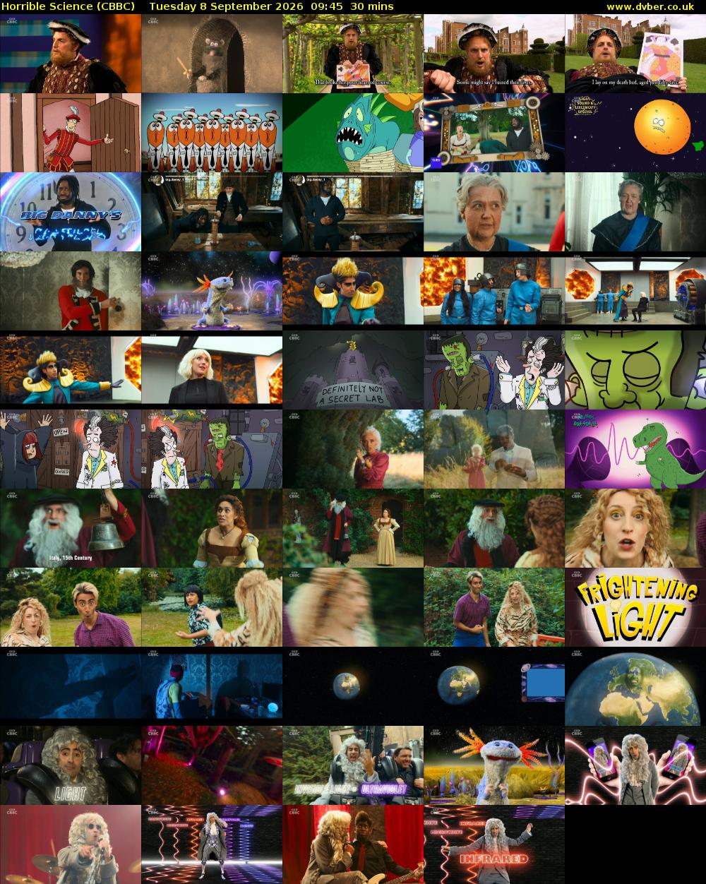 Horrible Science (CBBC) Tuesday 8 September 2026 09:45 - 10:15