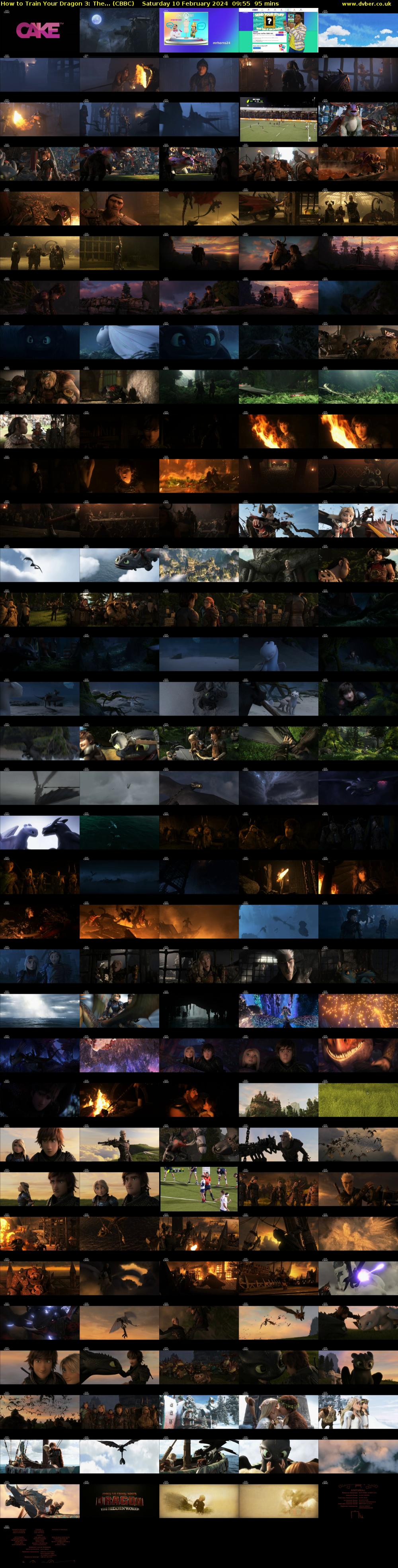 How to Train Your Dragon 3: The... (CBBC) Saturday 10 February 2024 09:55 - 11:30