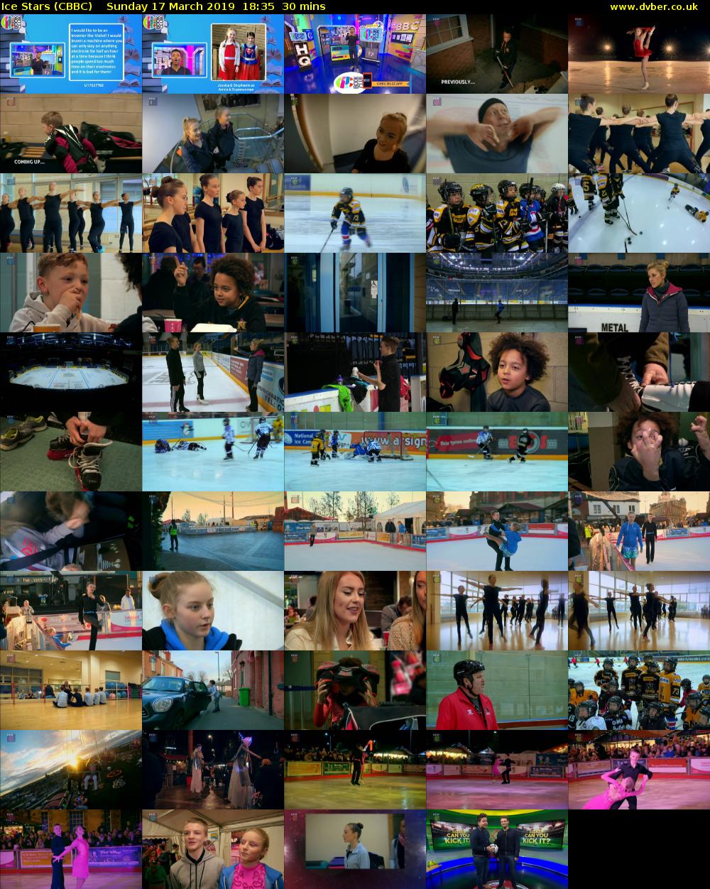 Ice Stars (CBBC) Sunday 17 March 2019 18:35 - 19:05