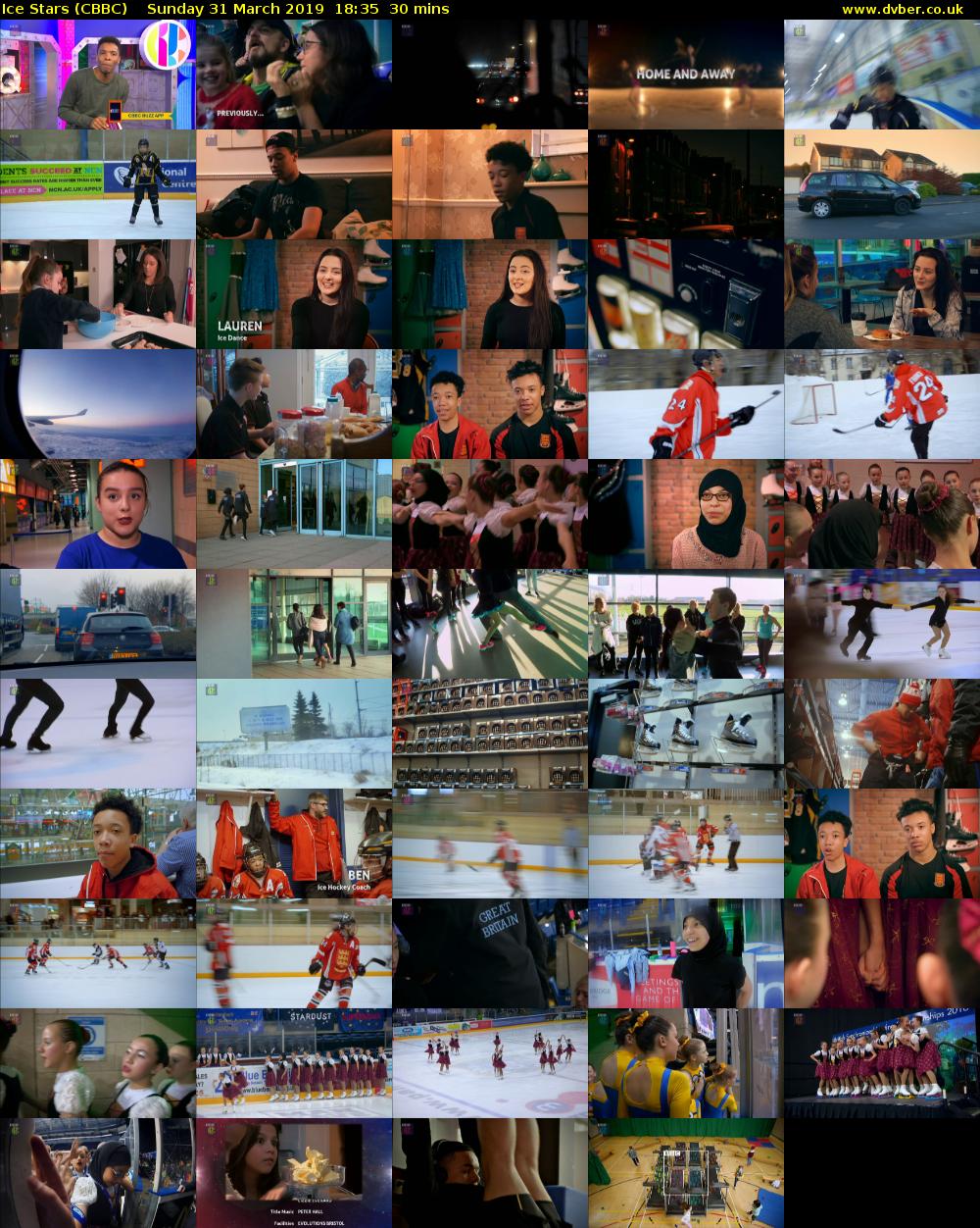 Ice Stars (CBBC) Sunday 31 March 2019 18:35 - 19:05