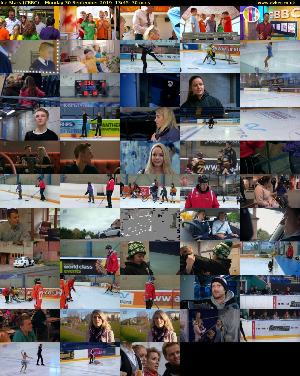 Ice Stars (CBBC) Monday 30 September 2019 13:45 - 14:15