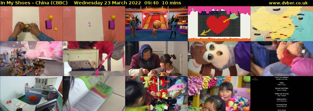 In My Shoes - China (CBBC) Wednesday 23 March 2022 09:40 - 09:50