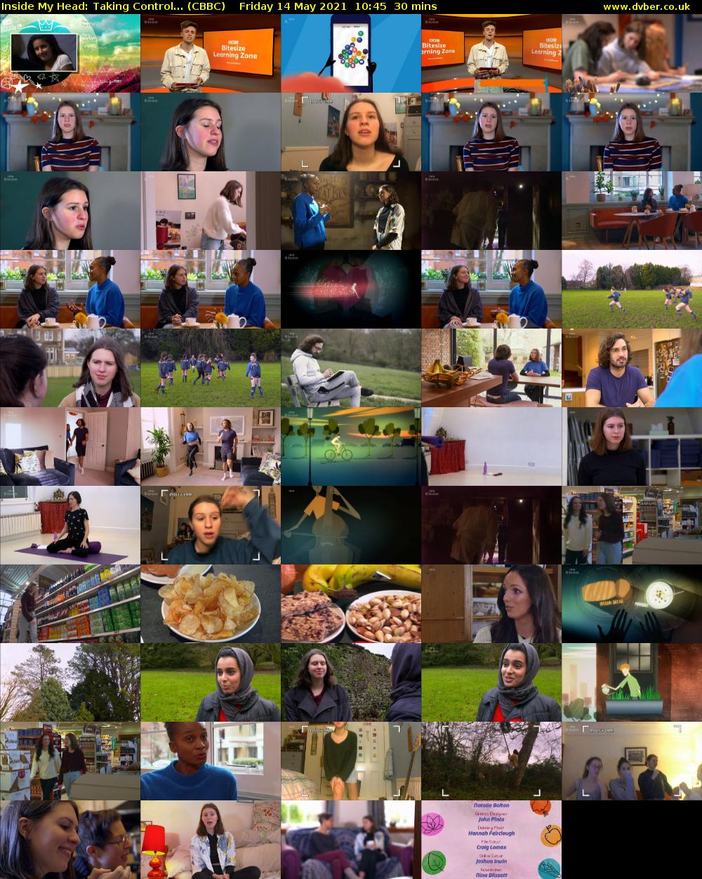Inside My Head: Taking Control... (CBBC) Friday 14 May 2021 10:45 - 11:15