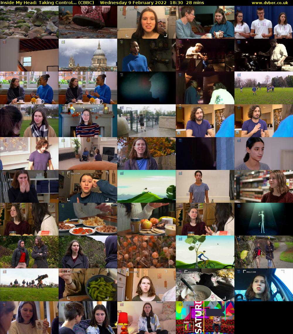 Inside My Head: Taking Control... (CBBC) Wednesday 9 February 2022 18:30 - 18:58