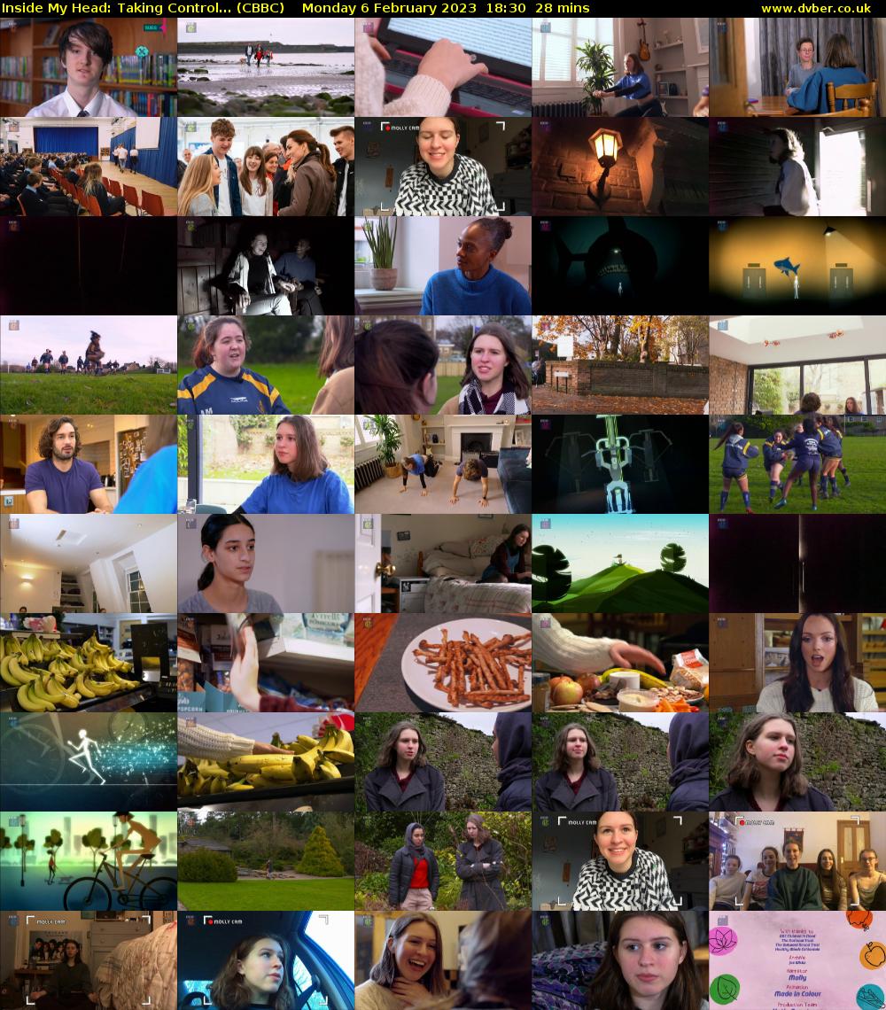 Inside My Head: Taking Control... (CBBC) Monday 6 February 2023 18:30 - 18:58