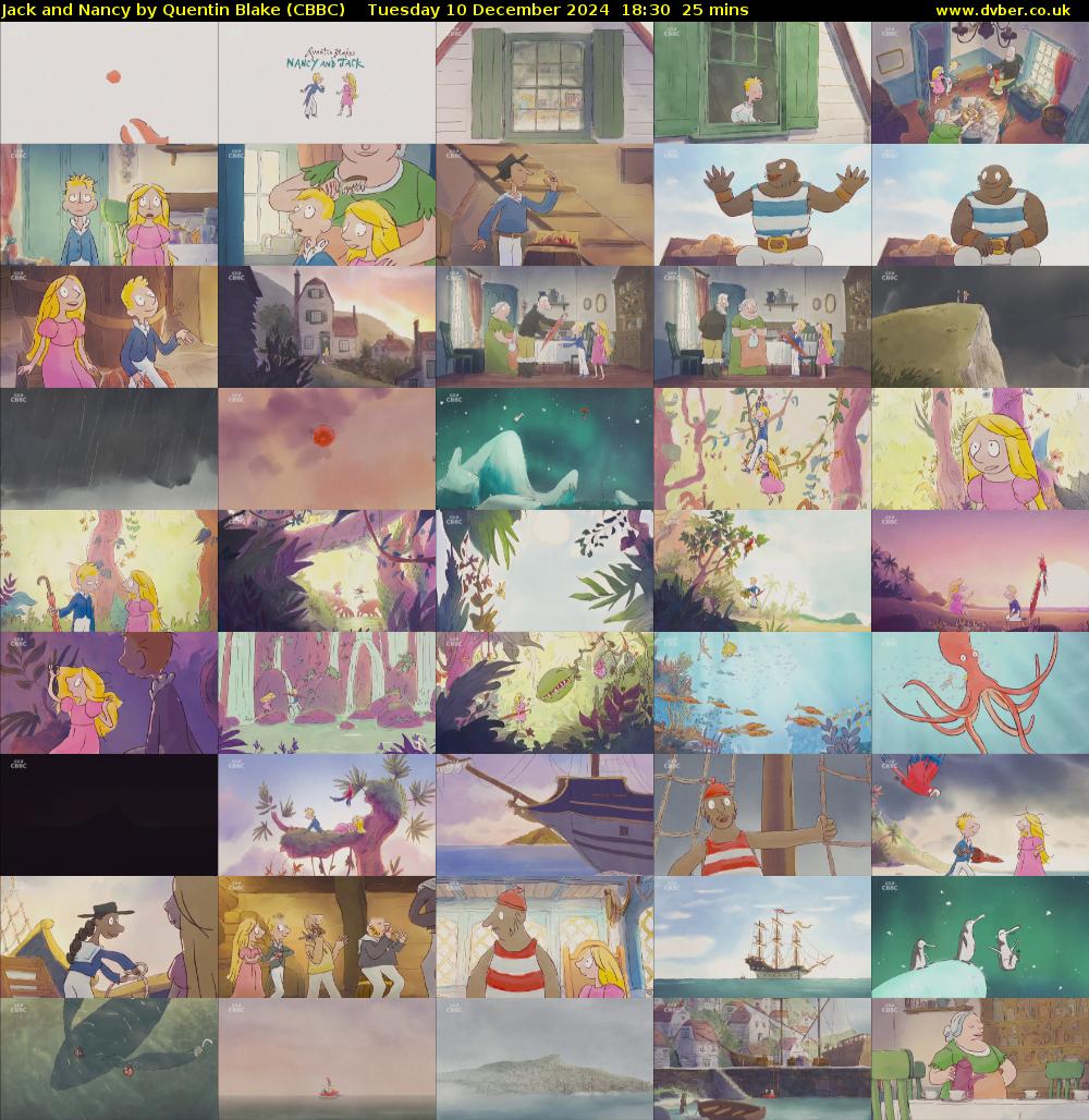 Jack and Nancy by Quentin Blake (CBBC) Tuesday 10 December 2024 18:30 - 18:55