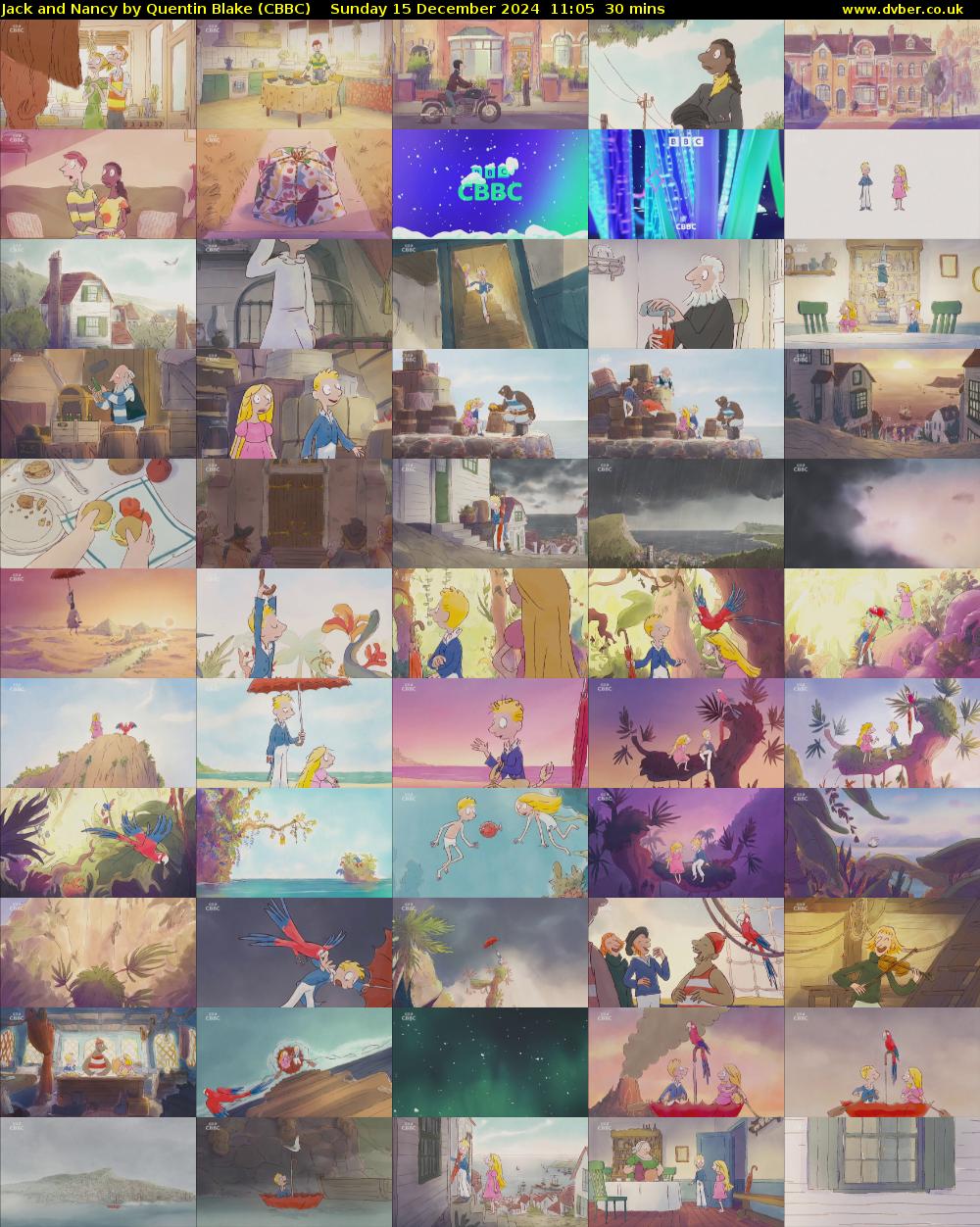 Jack and Nancy by Quentin Blake (CBBC) Sunday 15 December 2024 11:05 - 11:35