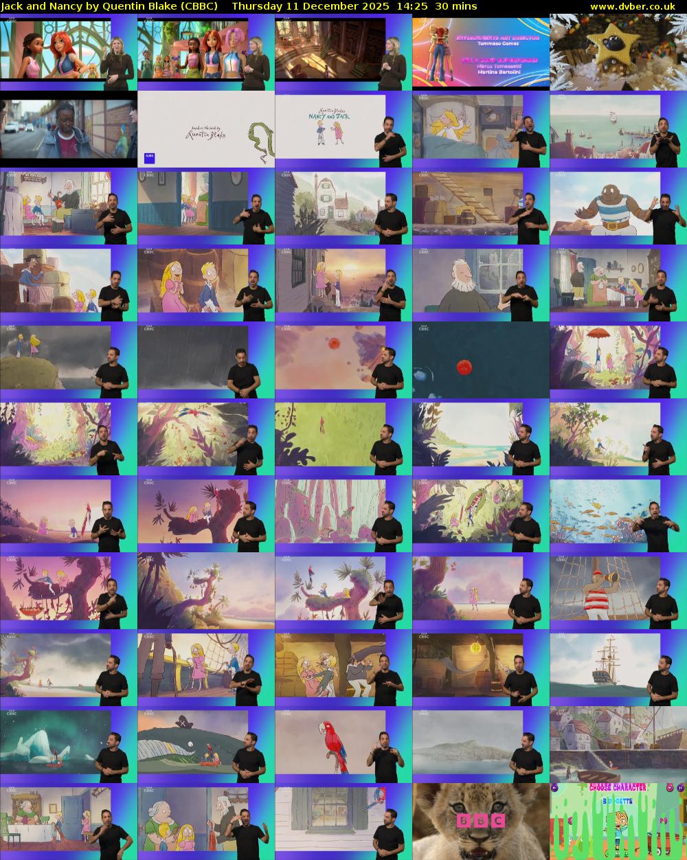 Jack and Nancy by Quentin Blake (CBBC) Thursday 11 December 2025 14:25 - 14:55