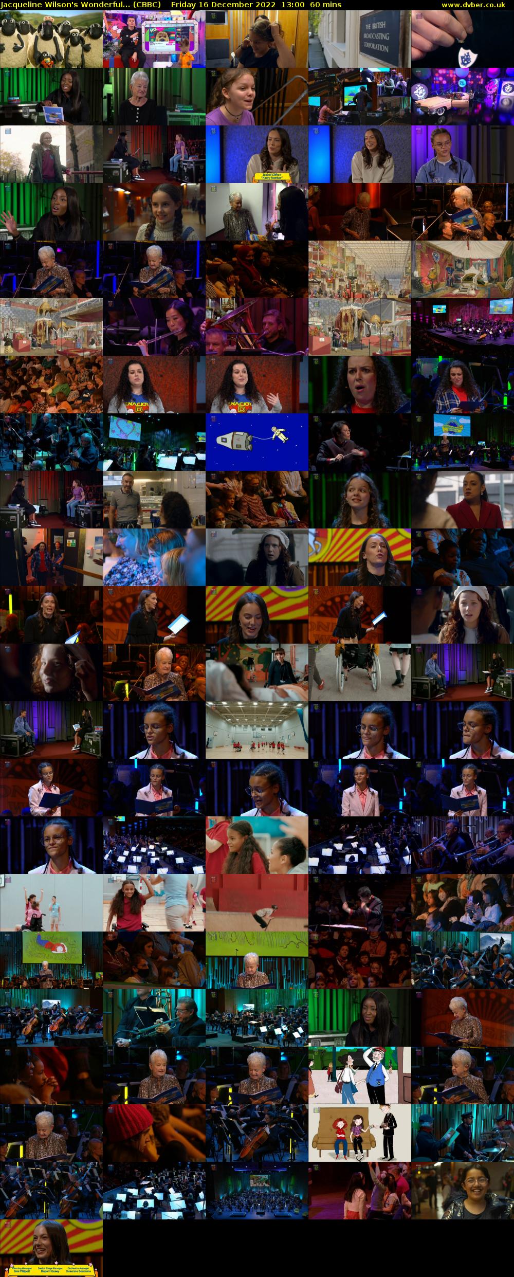 Jacqueline Wilson's Wonderful... (CBBC) Friday 16 December 2022 13:00 - 14:00