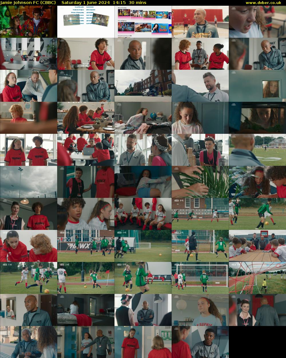Jamie Johnson FC (CBBC) Saturday 1 June 2024 14:15 - 14:45