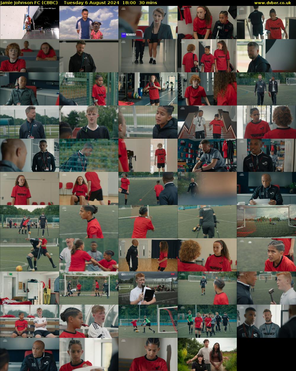 Jamie Johnson FC (CBBC) Tuesday 6 August 2024 18:00 - 18:30
