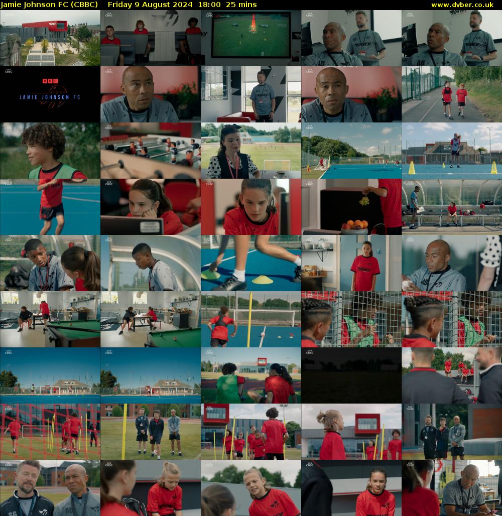 Jamie Johnson FC (CBBC) Friday 9 August 2024 18:00 - 18:25