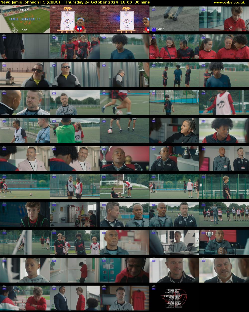 Jamie Johnson FC (CBBC) Thursday 24 October 2024 18:00 - 18:30
