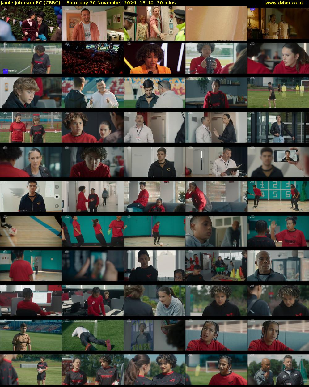 Jamie Johnson FC (CBBC) Saturday 30 November 2024 13:40 - 14:10