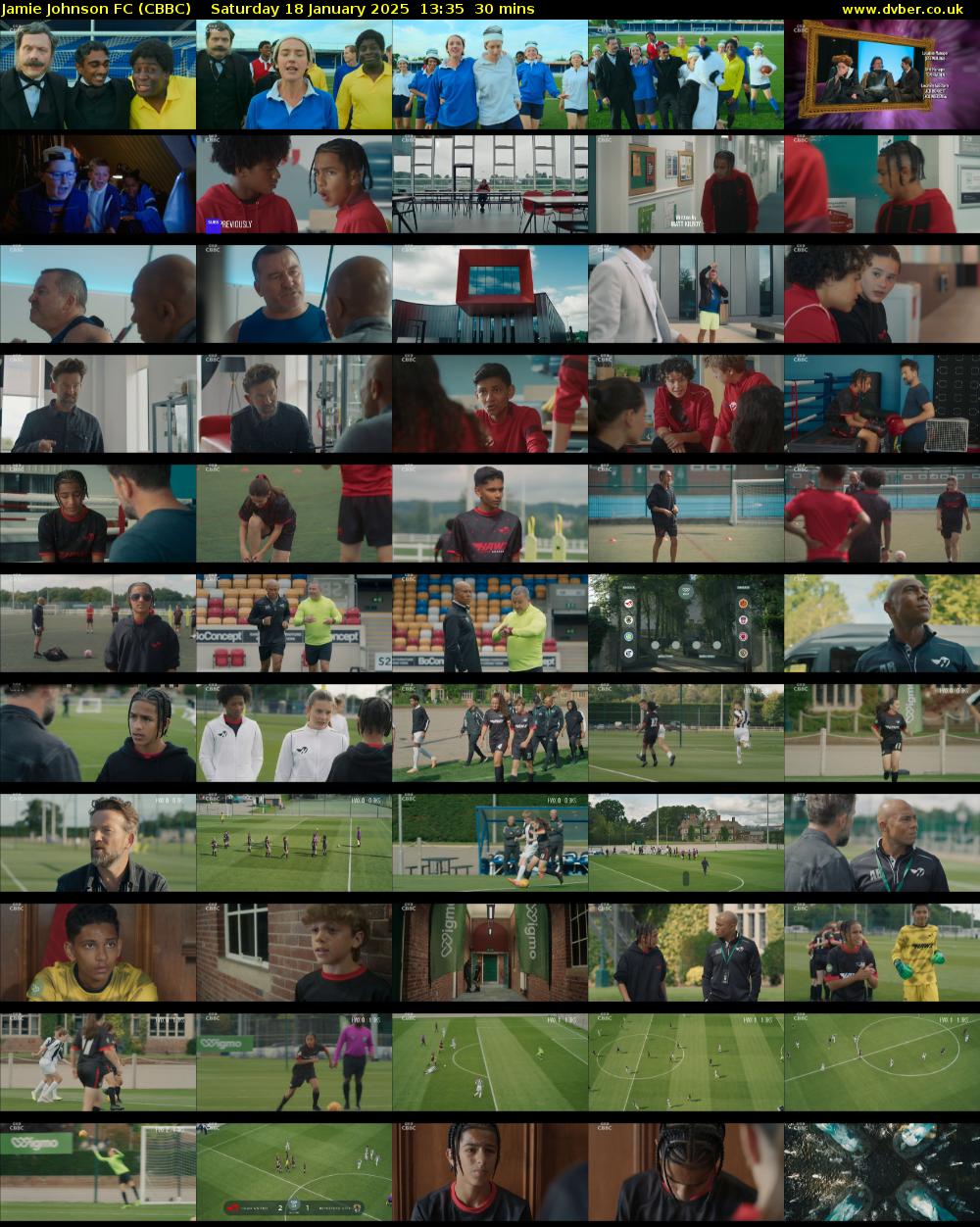 Jamie Johnson FC (CBBC) Saturday 18 January 2025 13:35 - 14:05