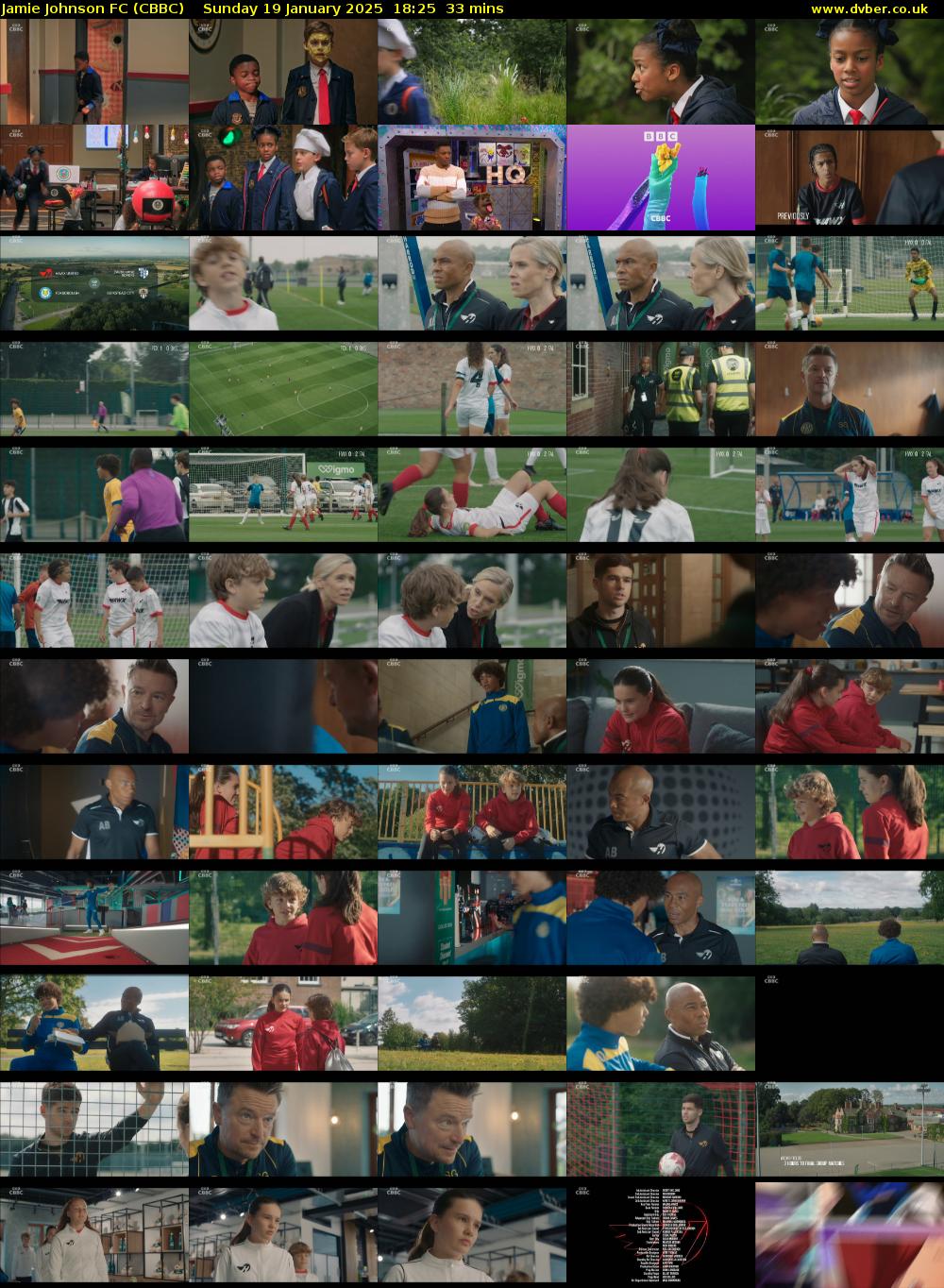 Jamie Johnson FC (CBBC) Sunday 19 January 2025 18:25 - 18:58