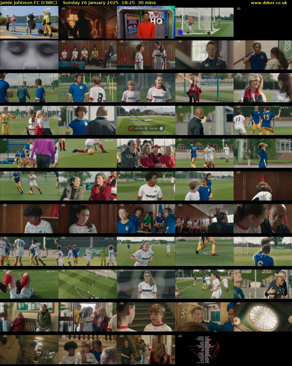 Jamie Johnson FC (CBBC) Sunday 26 January 2025 18:25 - 18:55