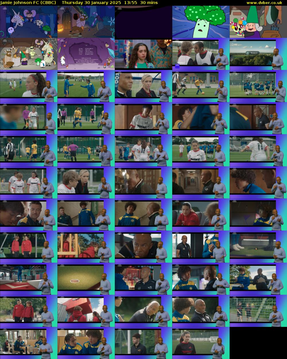 Jamie Johnson FC (CBBC) Thursday 30 January 2025 13:55 - 14:25
