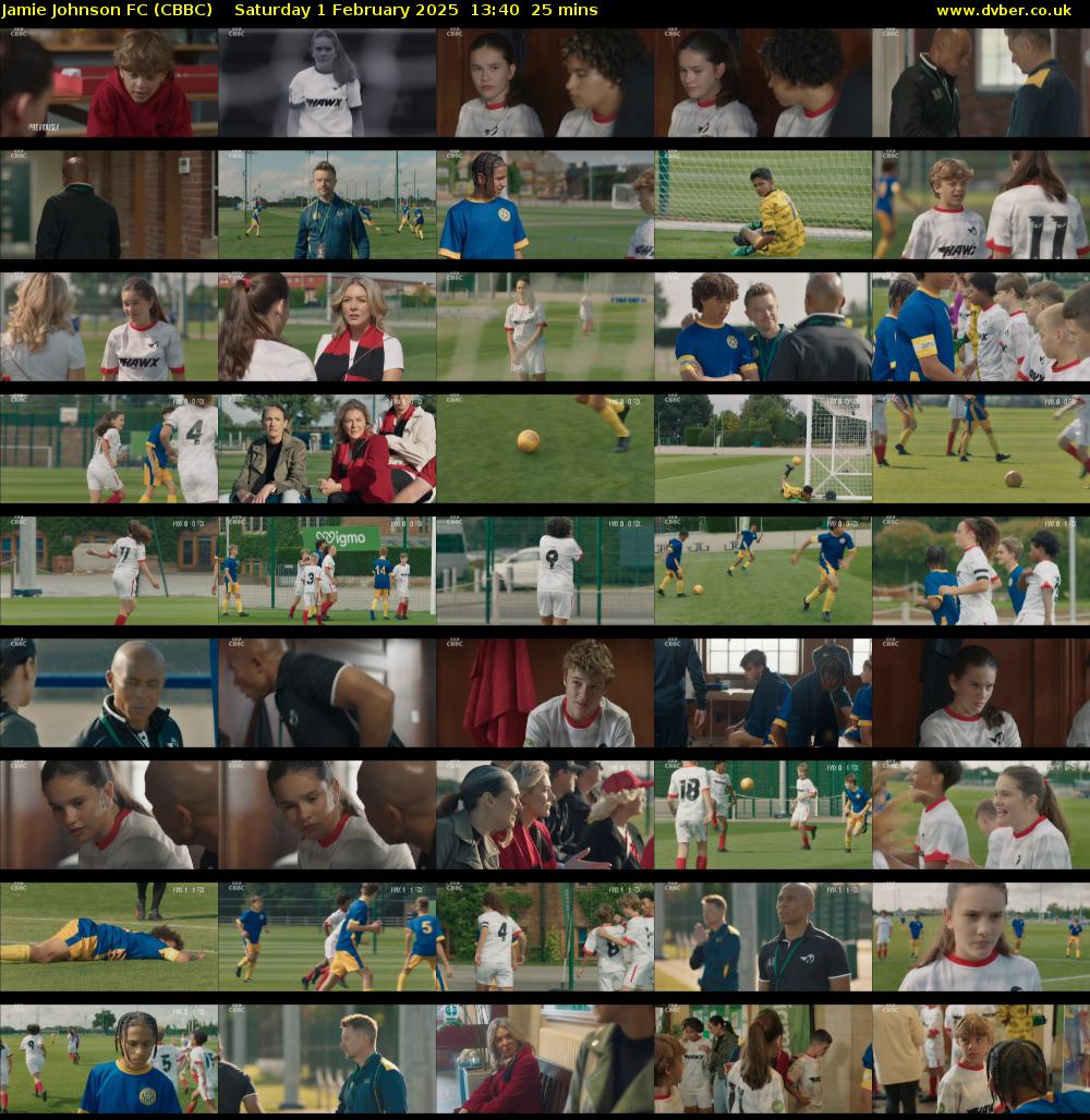 Jamie Johnson FC (CBBC) Saturday 1 February 2025 13:40 - 14:05