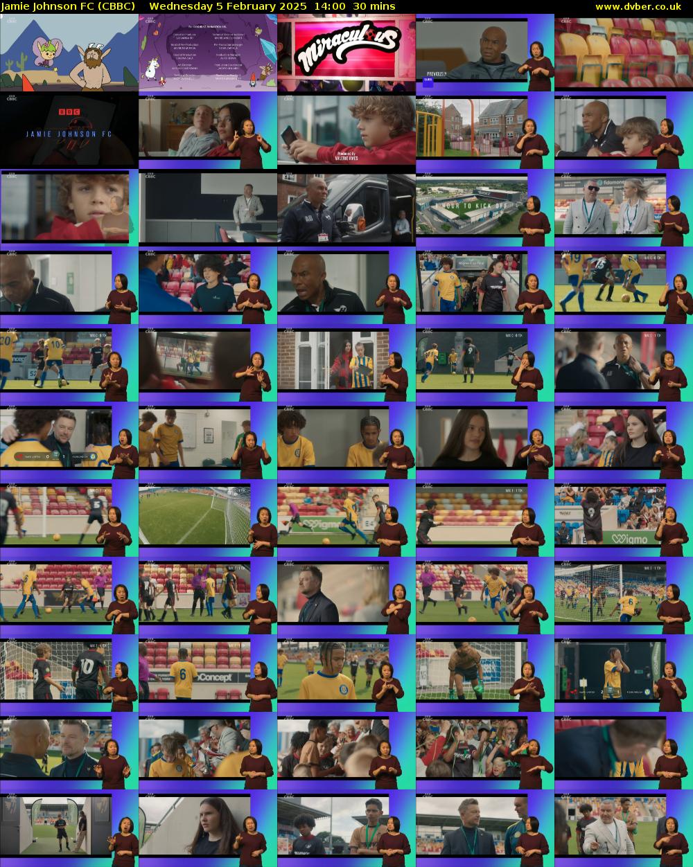 Jamie Johnson FC (CBBC) Wednesday 5 February 2025 14:00 - 14:30