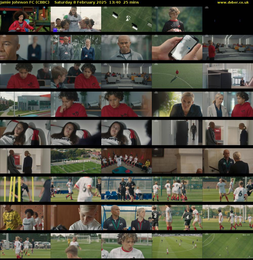 Jamie Johnson FC (CBBC) Saturday 8 February 2025 13:40 - 14:05