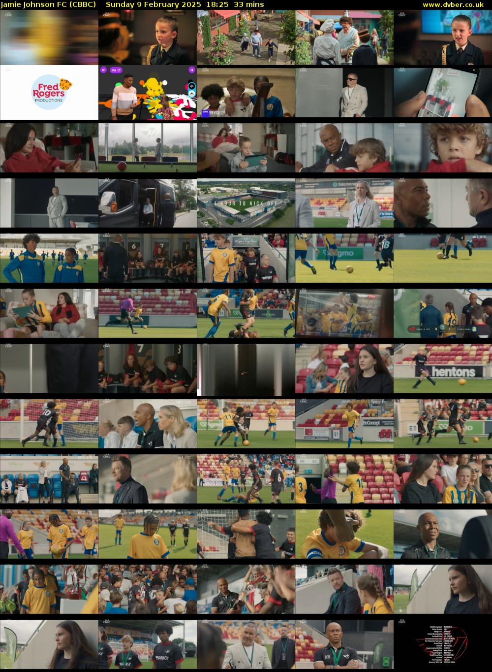 Jamie Johnson FC (CBBC) Sunday 9 February 2025 18:25 - 18:58