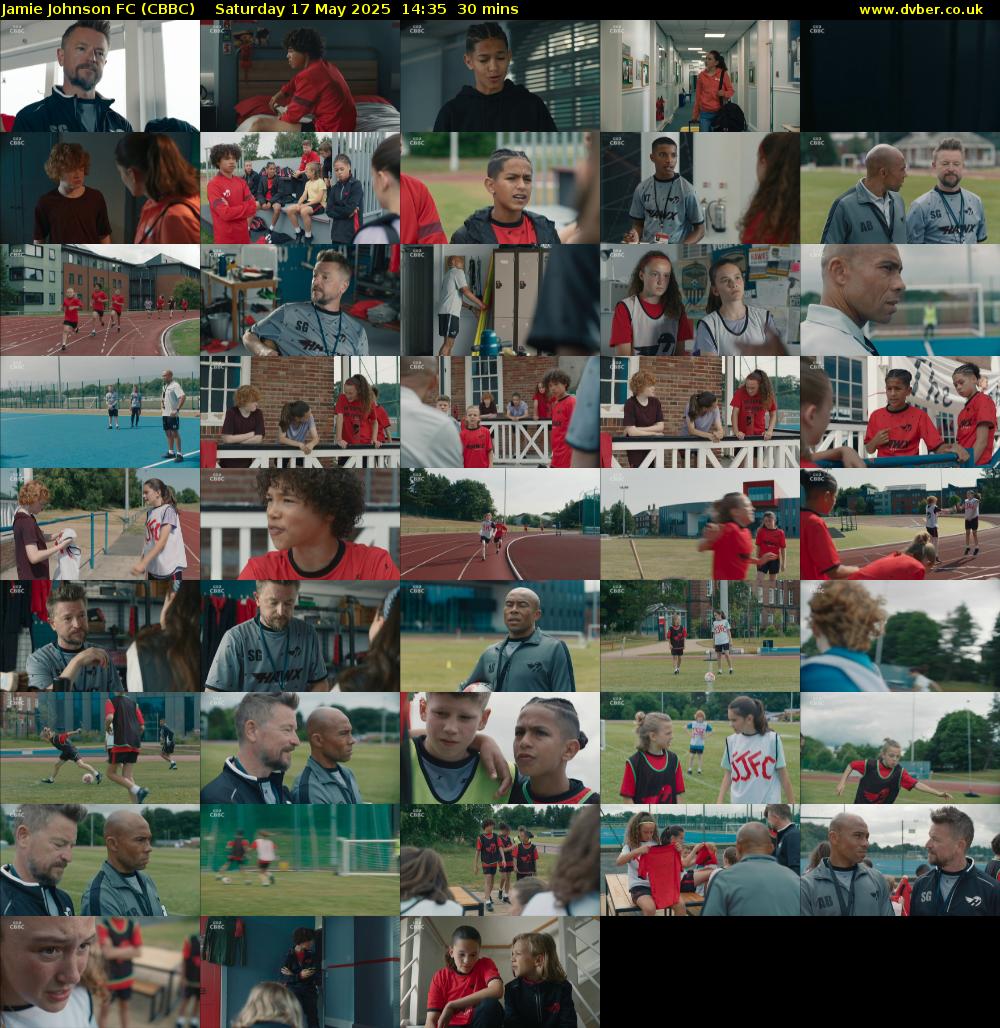 Jamie Johnson FC (CBBC) Saturday 17 May 2025 14:35 - 15:05