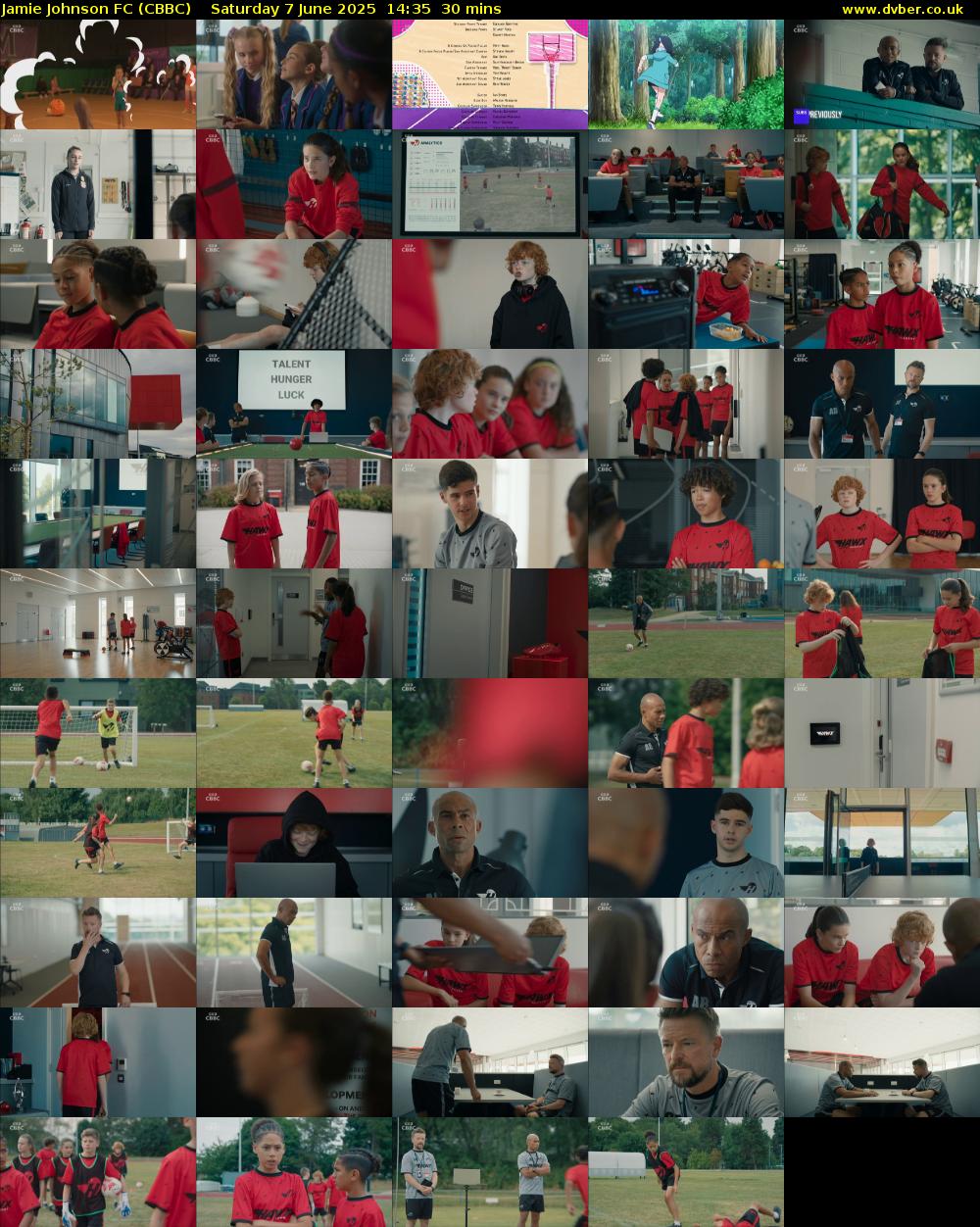 Jamie Johnson FC (CBBC) Saturday 7 June 2025 14:35 - 15:05