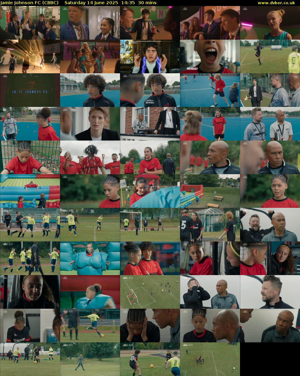 Jamie Johnson FC (CBBC) Saturday 14 June 2025 14:35 - 15:05