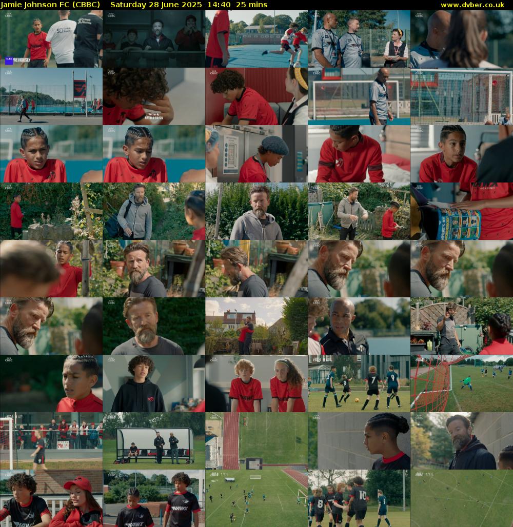 Jamie Johnson FC (CBBC) Saturday 28 June 2025 14:40 - 15:05