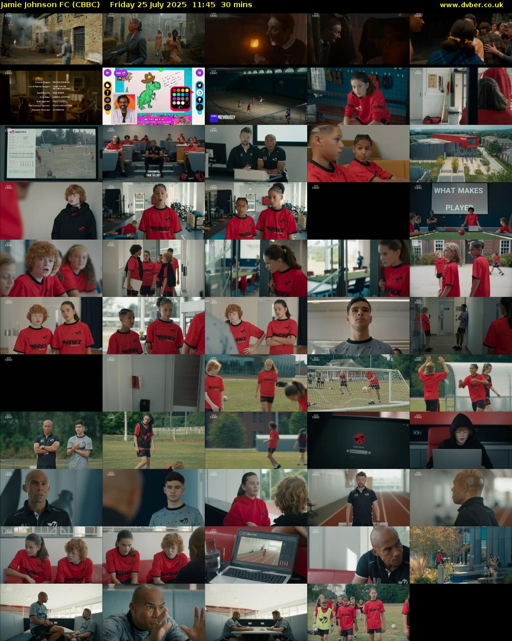 Jamie Johnson FC (CBBC) Friday 25 July 2025 11:45 - 12:15