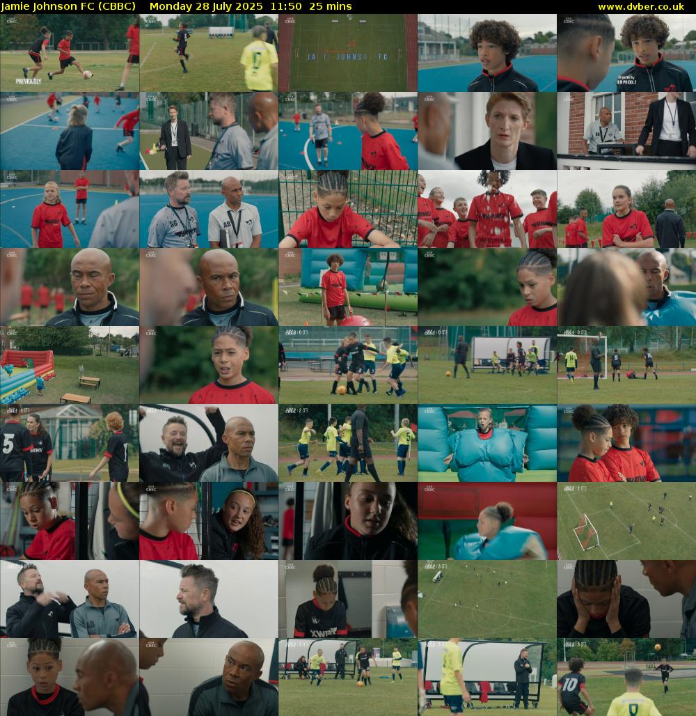 Jamie Johnson FC (CBBC) Monday 28 July 2025 11:50 - 12:15