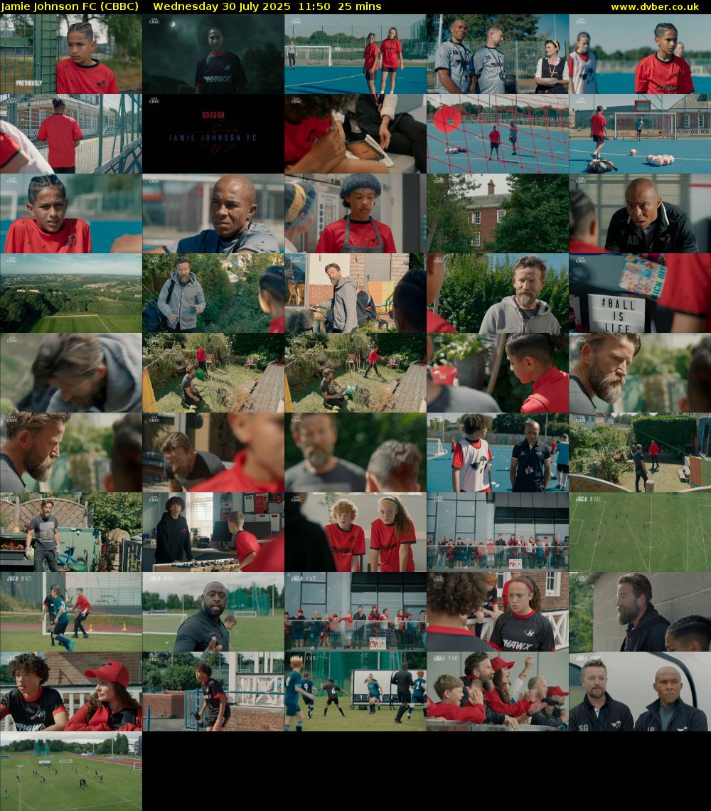 Jamie Johnson FC (CBBC) Wednesday 30 July 2025 11:50 - 12:15