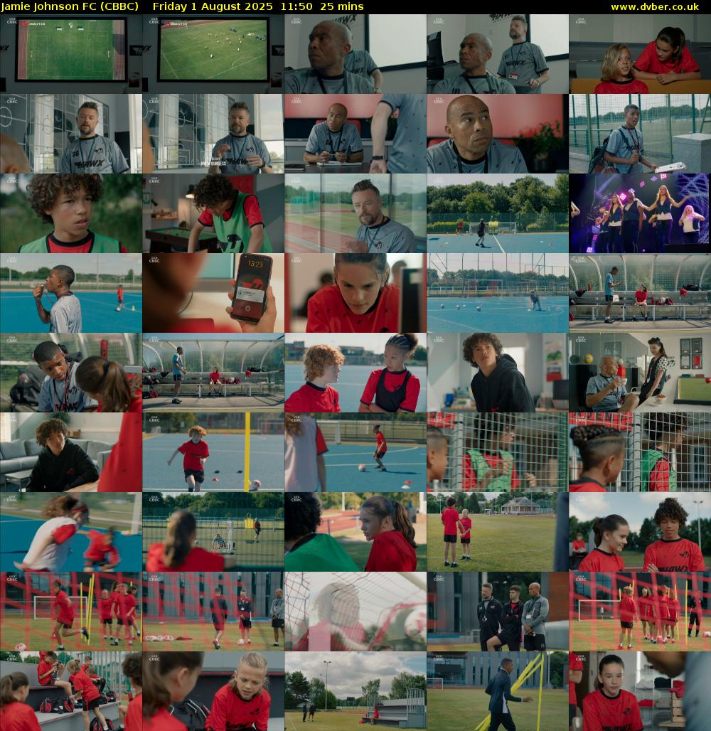 Jamie Johnson FC (CBBC) Friday 1 August 2025 11:50 - 12:15