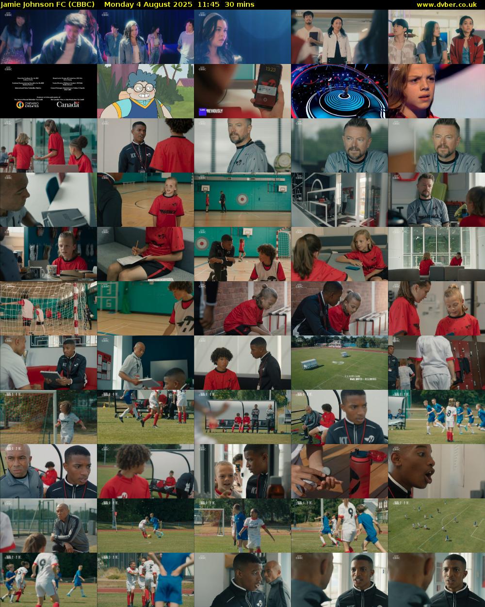 Jamie Johnson FC (CBBC) Monday 4 August 2025 11:45 - 12:15