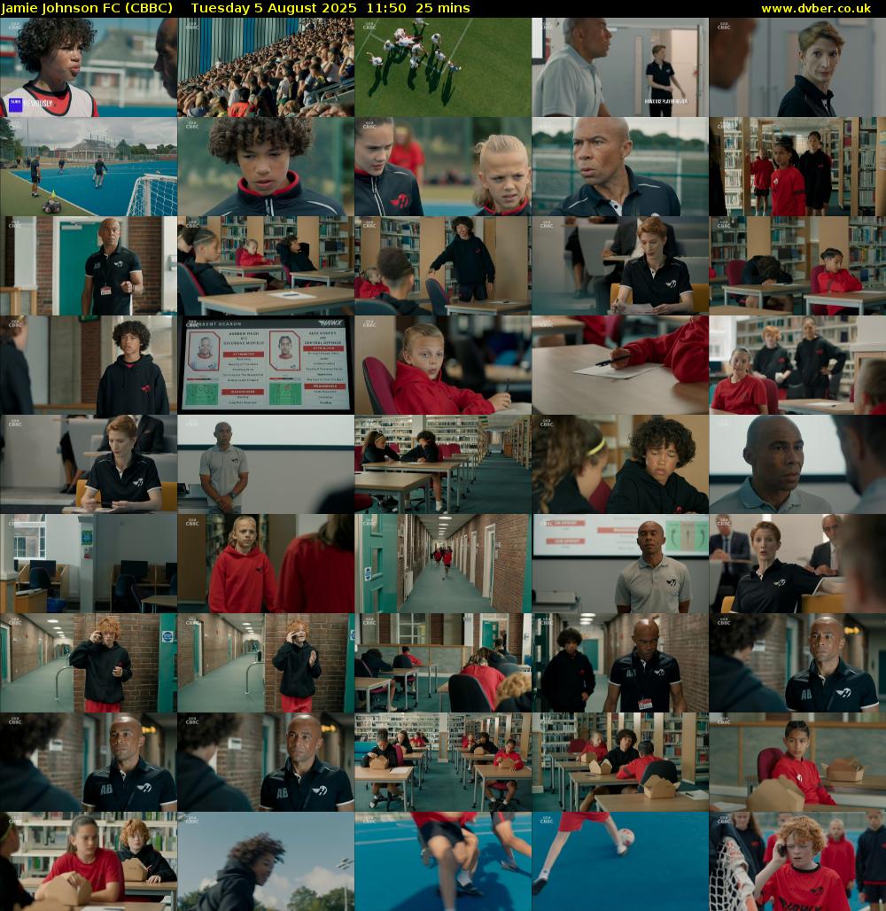 Jamie Johnson FC (CBBC) Tuesday 5 August 2025 11:50 - 12:15