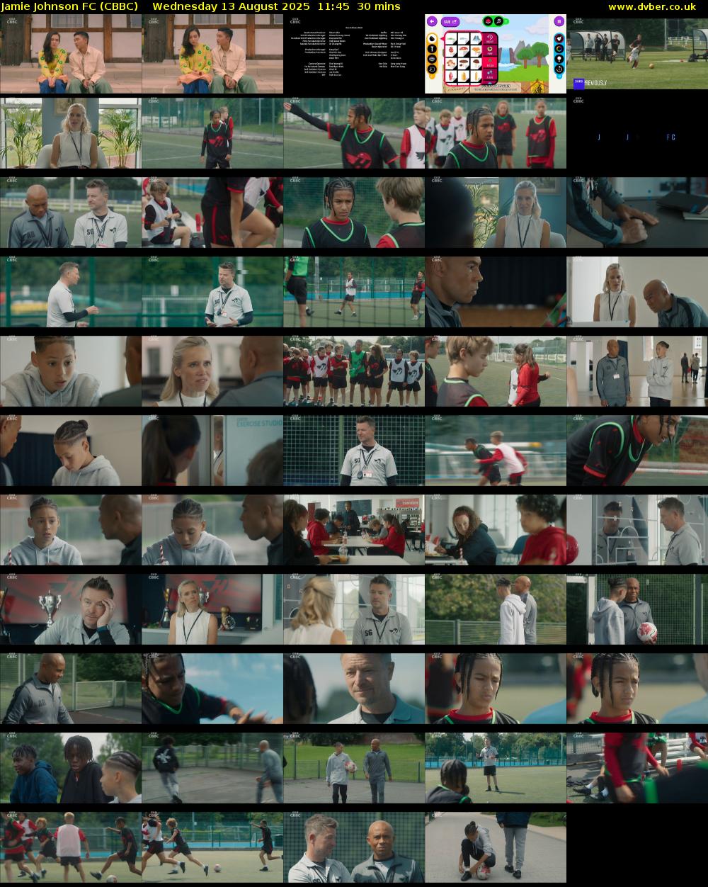 Jamie Johnson FC (CBBC) Wednesday 13 August 2025 11:45 - 12:15
