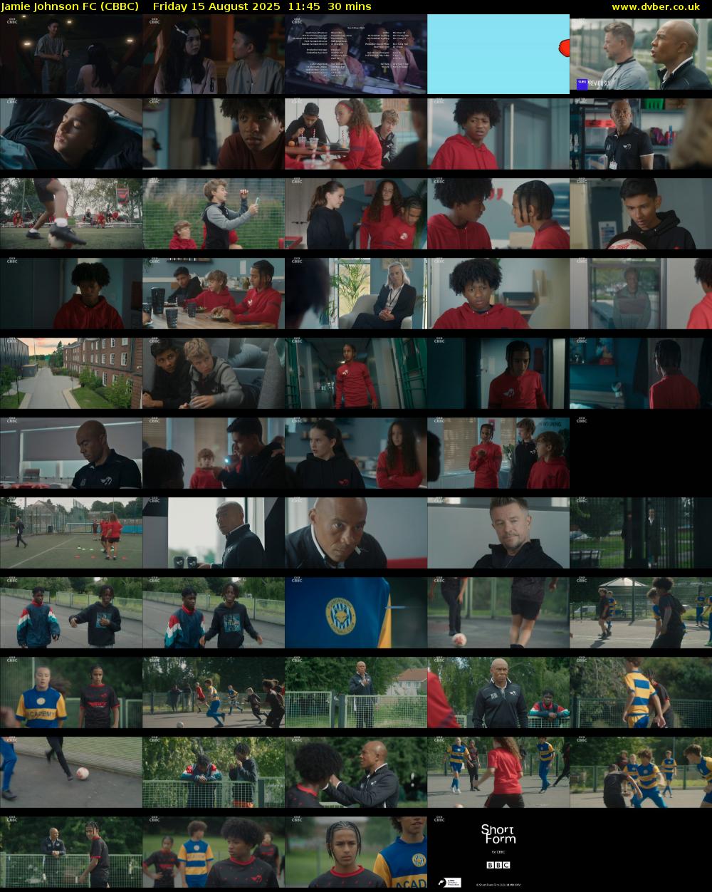 Jamie Johnson FC (CBBC) Friday 15 August 2025 11:45 - 12:15